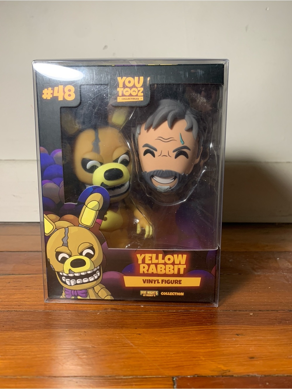 Youtooz the Yellow Rabbit Collectible with Box and Plastic Cover